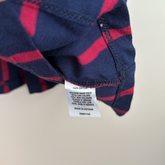 Crown & Ivy Navy Blue and Red Sleeveless Tiered Tank Top Size XL NWT - Picture 4 of 7